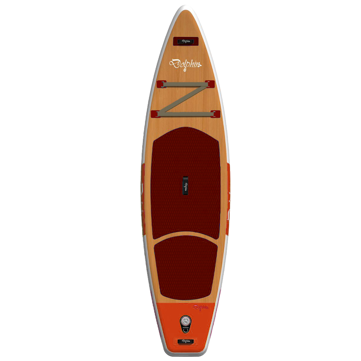 Dolphin 10'6" Mahogany Wood Inflatable Paddle Board