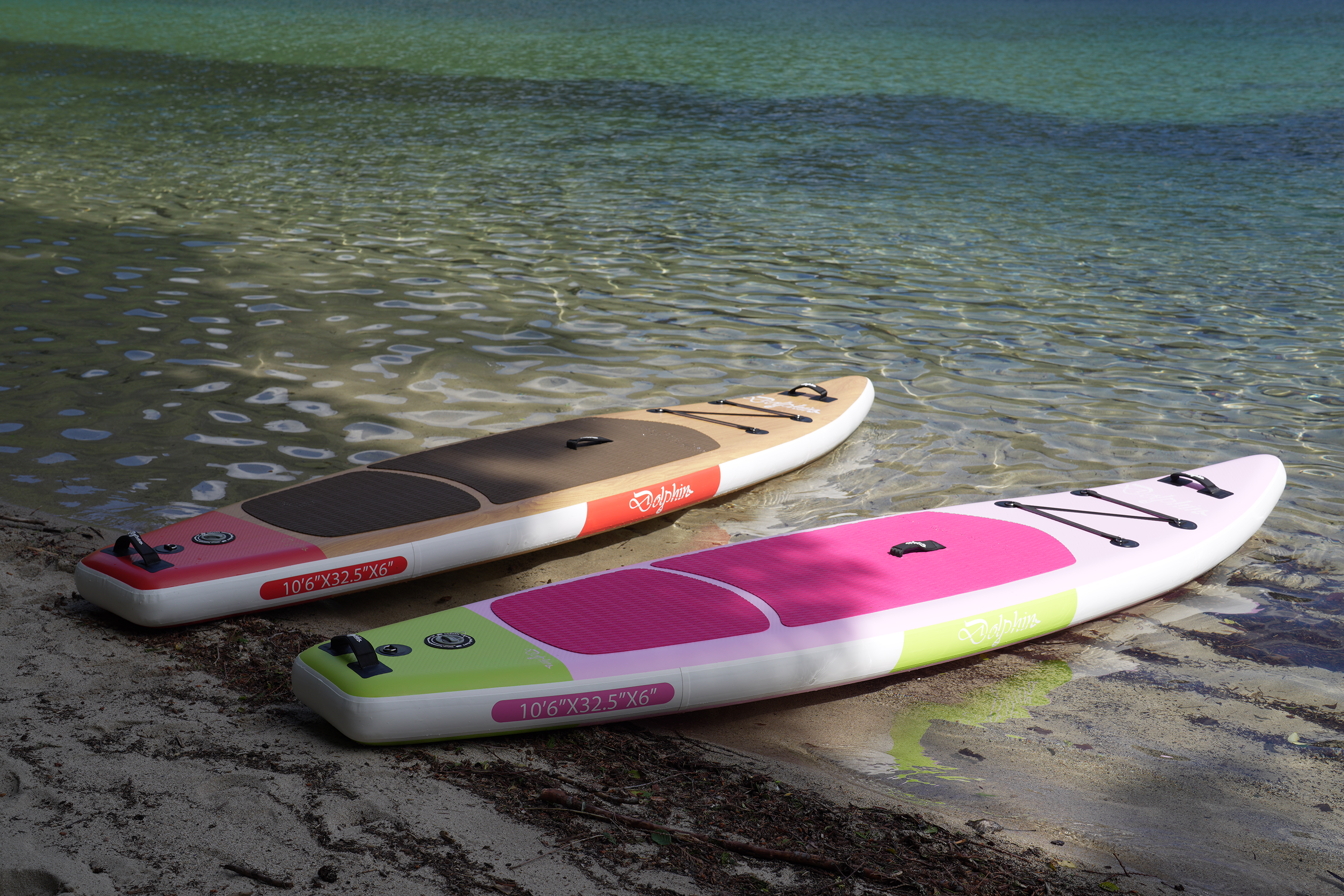 Dolphin 10'6" Mahogany Wood Inflatable Paddle Board