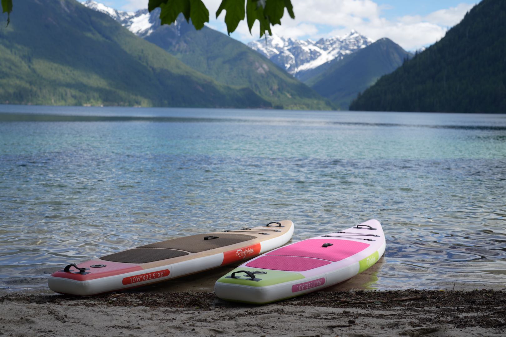 Dolphin 10'6" Mahogany Wood Inflatable Paddle Board